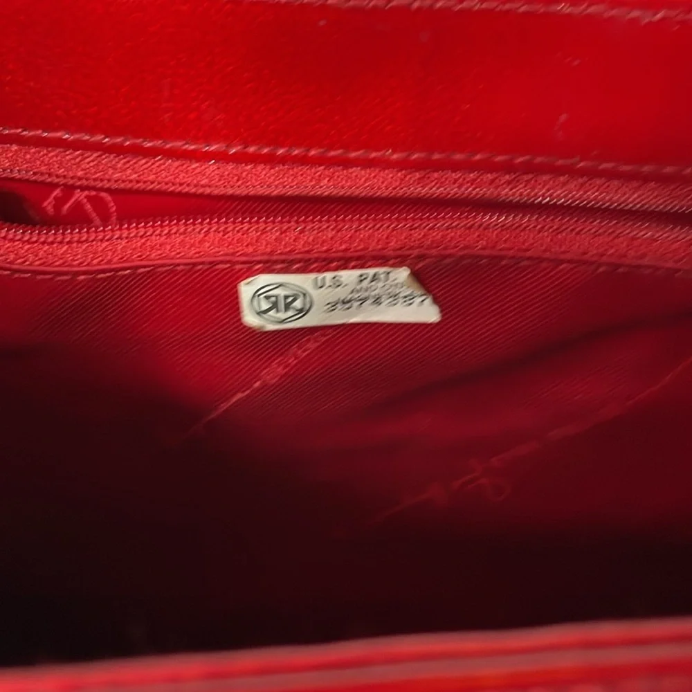 Vintage Fred Hayman Red Leather Shoulder Bag - Picture 5 of 6